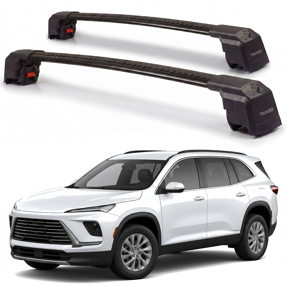 Buick Enclave 2025-2027 roof rack cross bars black pair