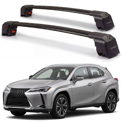 Lexus UX 2019-2026 roof rack cross bars black pair