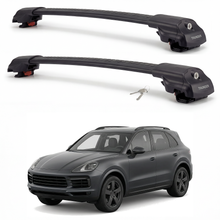 Porsche Cayenne 2011-2018 TRX1 black roof rack cross bars