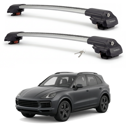 Porsche Cayenne 2015-2018 TRX1 gray roof rack cross bars