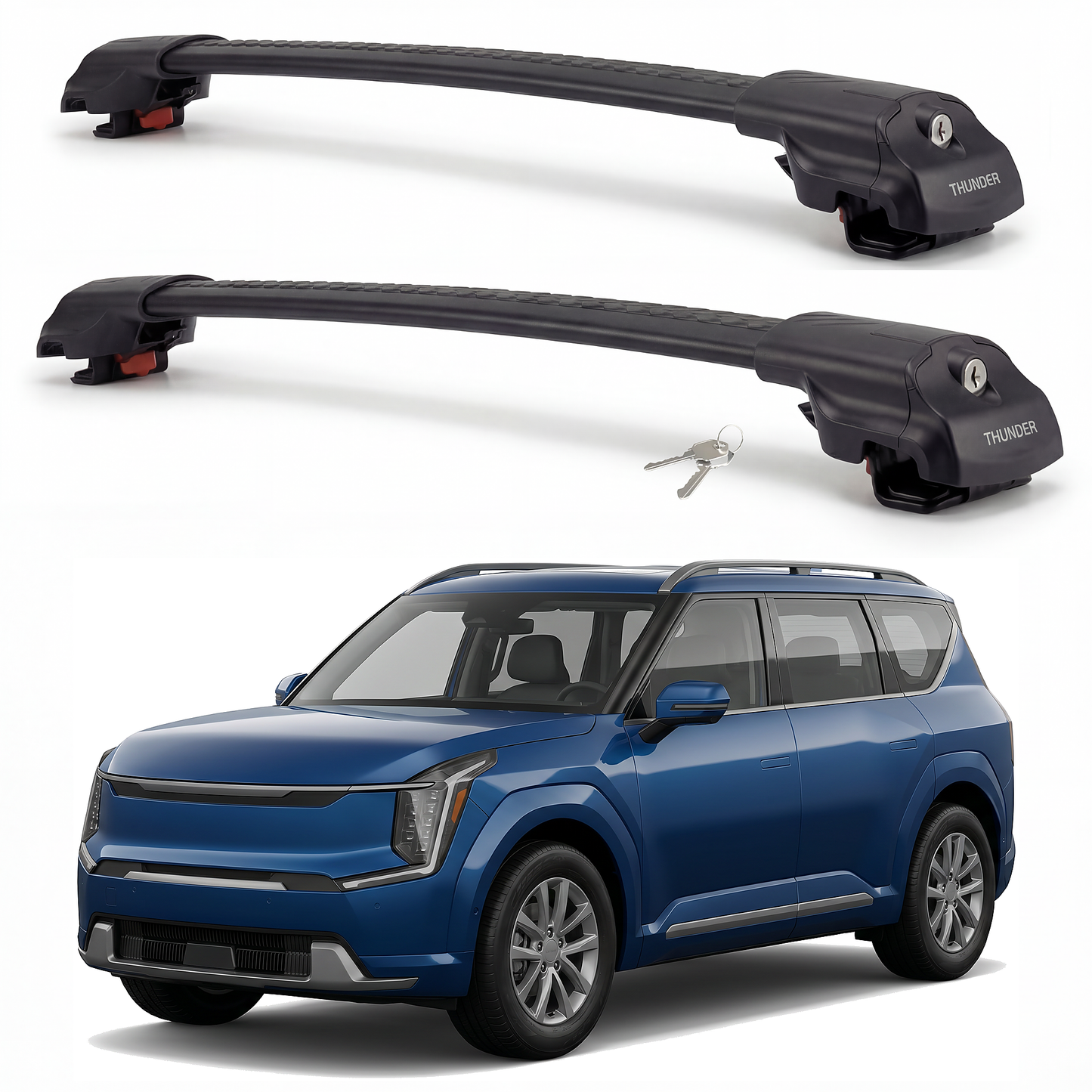 Kia EV9 2024-2026 TRX1 Black hero