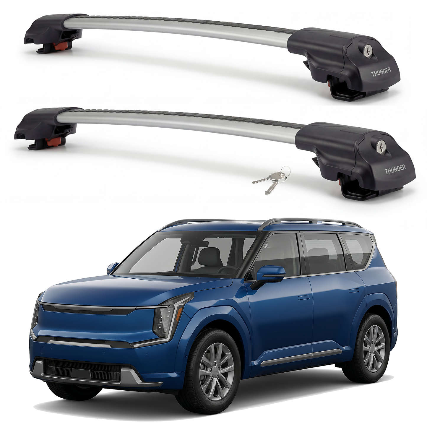 Kia EV9 2024-2026 TRX1 Gray hero