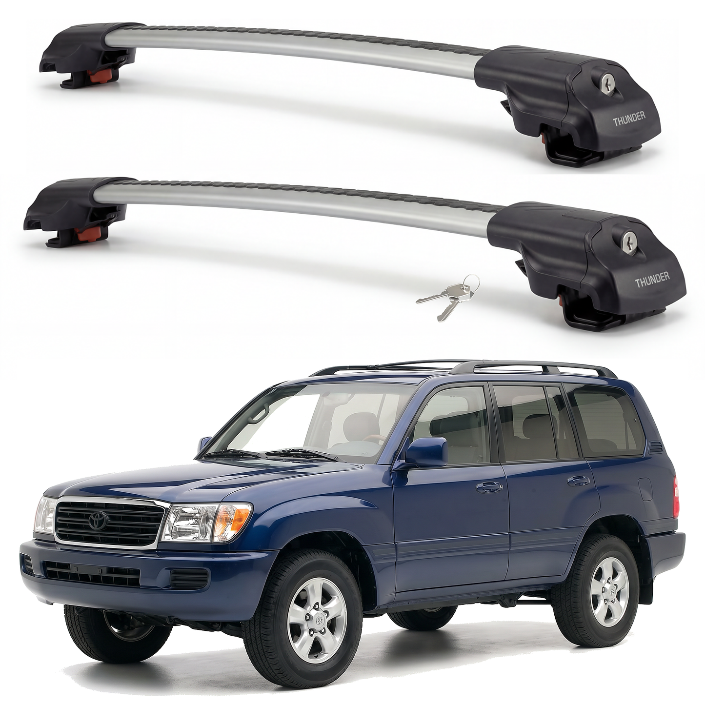 Toyota Land Cruiser 1998-2007 TRX1 Gray hero