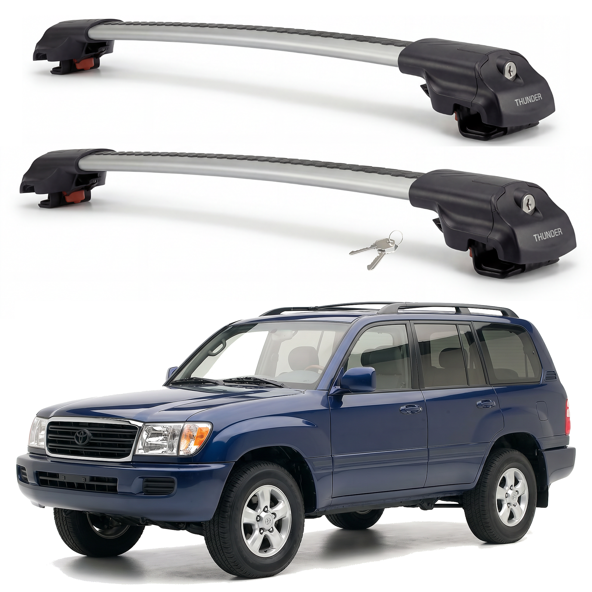 Toyota Land Cruiser 1998-2007 TRX1 Gray hero