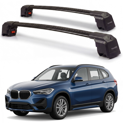 BMW X1 F48 2016-2022 roof rack cross bars Black hero