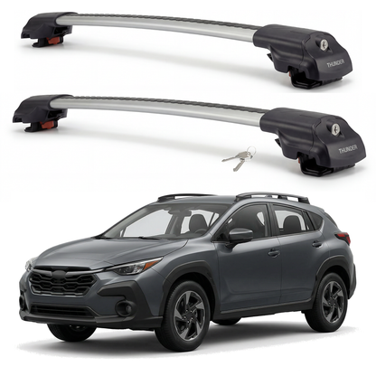 Subaru Crosstrek 2018-2025 TRX1 gray roof rack cross bars