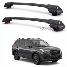Subaru Forester (SK) 2019-2024 TRX1 black roof rack cross bars