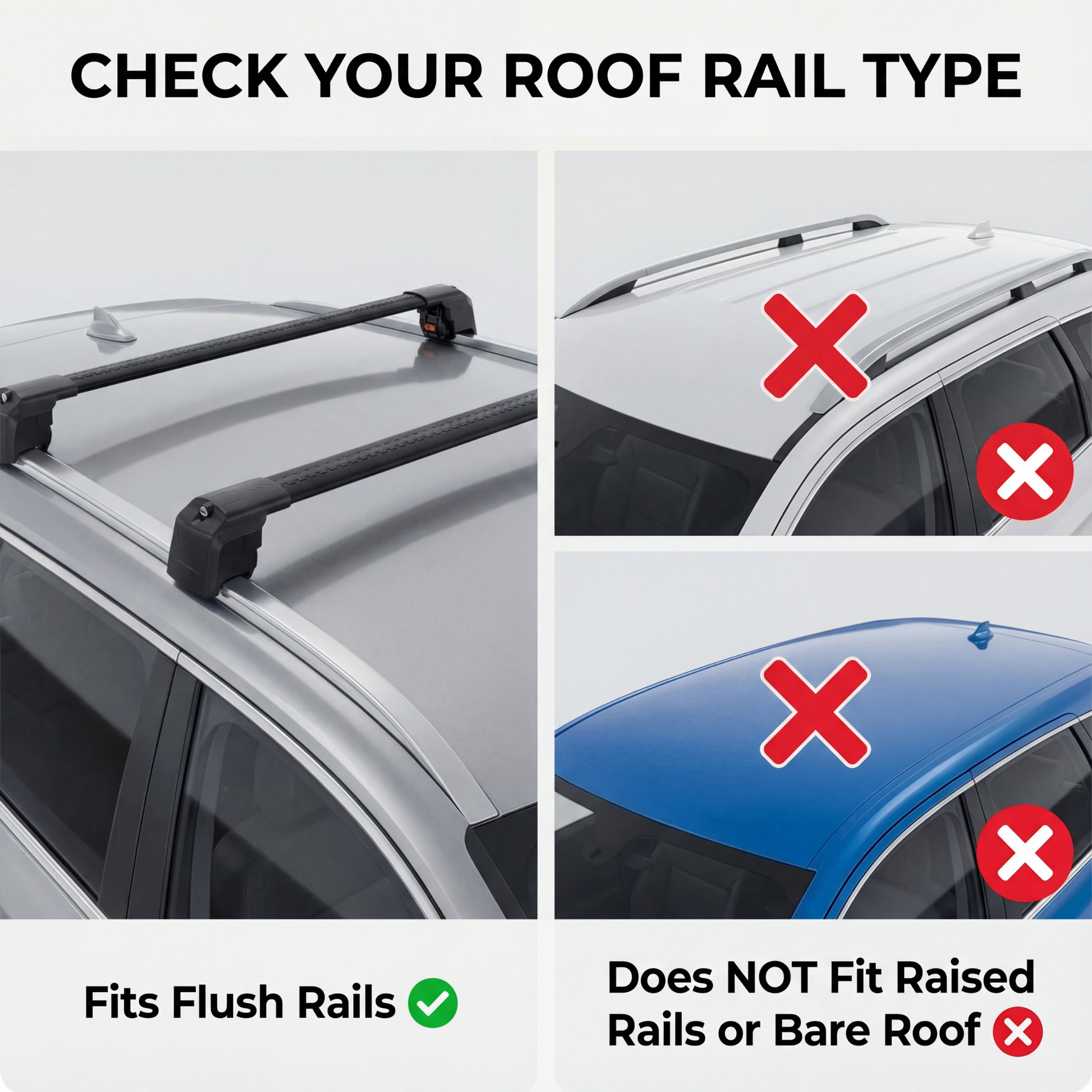 TRX2 Black check roof rail type