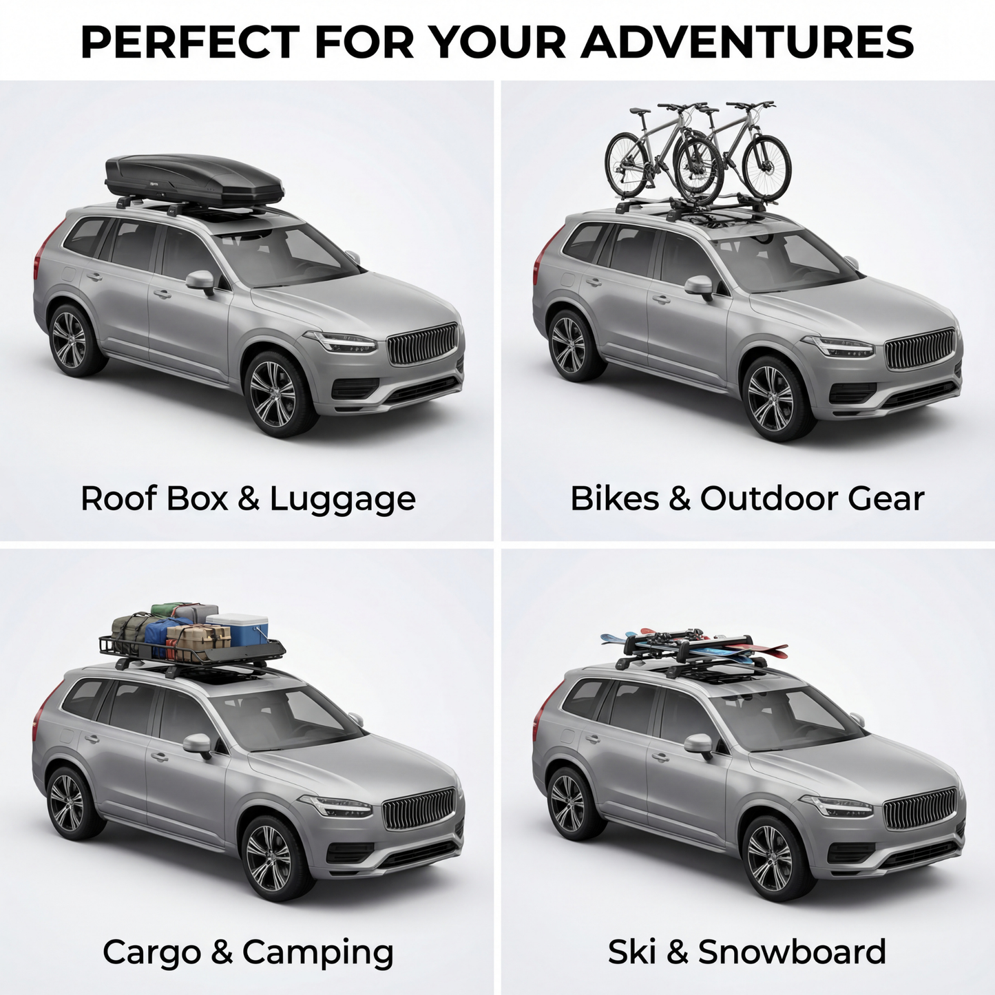 Roof Rack Cross Bars for Toyota RAV4 LE XLE Limited 2019-2025