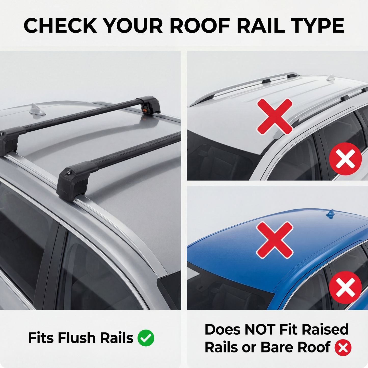 Roof Rack Cross Bars for Mercedes-Benz GLC X253 2016-2022