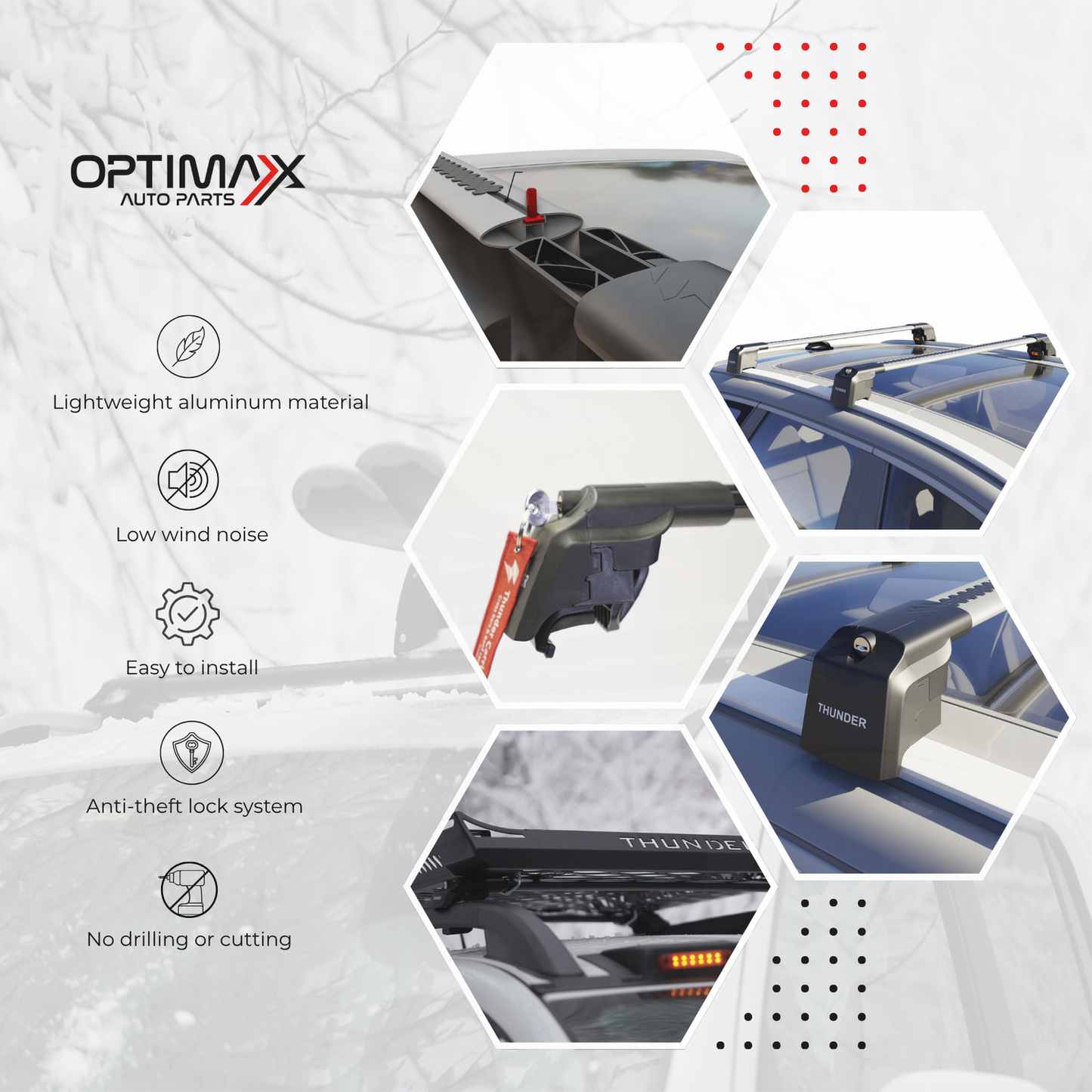 Roof Rack Crossbars for Hyundai Santa Cruz 2022-2025