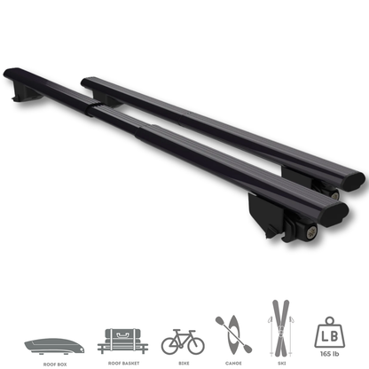 Telescopic Universal Roof Rack Crossbars for Volkswagen Tiguan 2009-2024