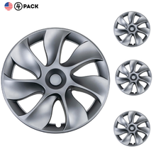 Gemini 19" Symmetrical Wheel Rim Cover Hubcap Gray for Tesla Model Y 2020-2024
