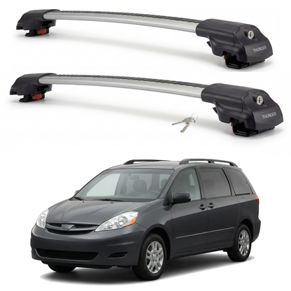 Toyota Sienna 2004-2010 TRX1 gray roof rack cross bars