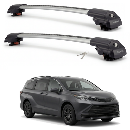 Toyota Sienna 2021-2025 TRX1 gray roof rack cross bars