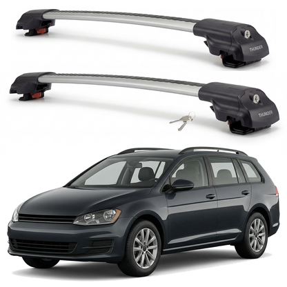 Volkswagen Golf Alltrack 2017-2019 TRX1 gray roof rack cross bars