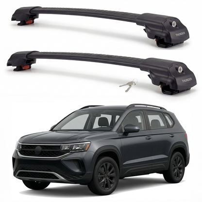 Volkswagen Taos 2021-2024 TRX1 black roof rack cross bars