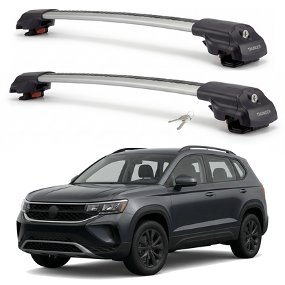 Volkswagen Taos 2021-2024 TRX1 gray roof rack cross bars