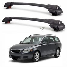 Volvo V50 Wagon 2004-2012 TRX1 black roof rack cross bars