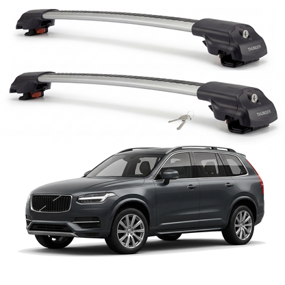 Volvo XC90 2003-2015 TRX1 gray roof rack cross bars