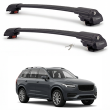 Volvo XC90 2016-2023 TRX1 black roof rack cross bars