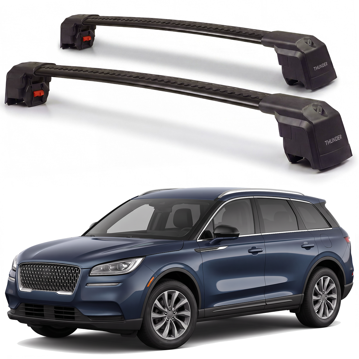 Lincoln Corsair 2020-2026 roof rack cross bars black pair