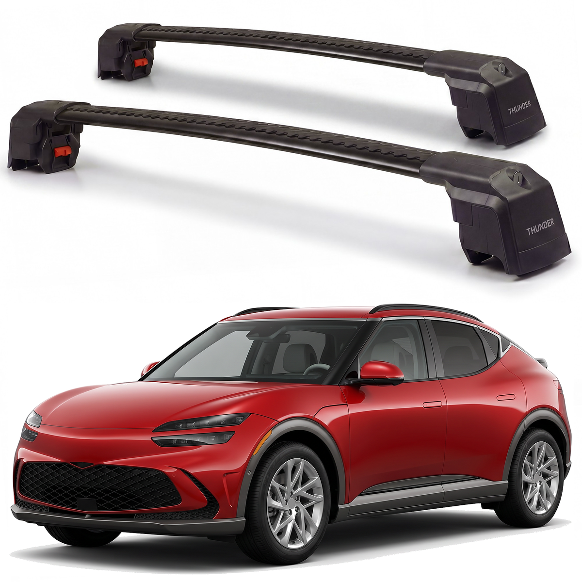 Genesis GV60 2023-2027 roof rack cross bars black pair