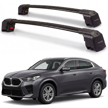BMW X2 2024-2026 roof rack cross bars black pair