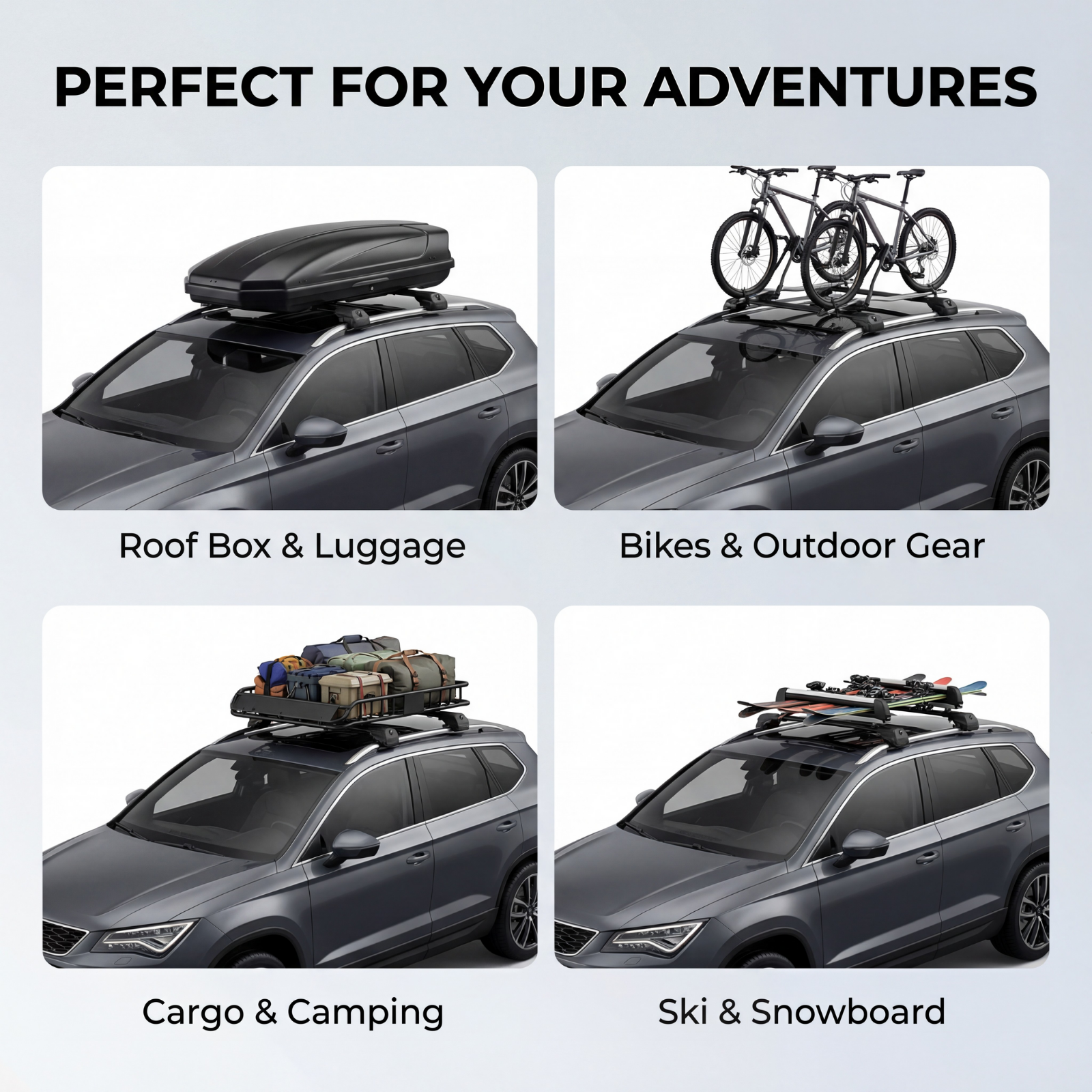 Kia Sedona 2006-2014 TRX1 gray adventure gear compatibility