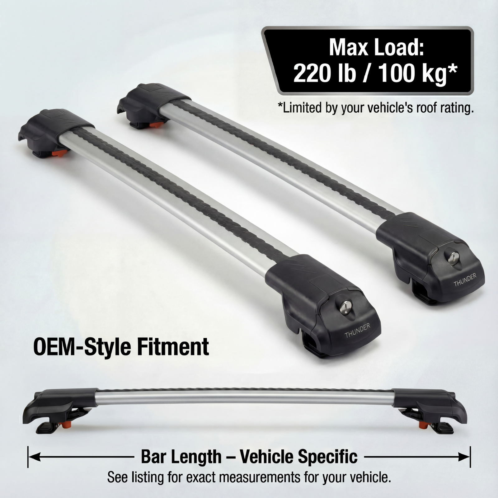 Mercedes-Benz GL-Class 2013-2016 TRX1 gray OEM fitment 220lb load