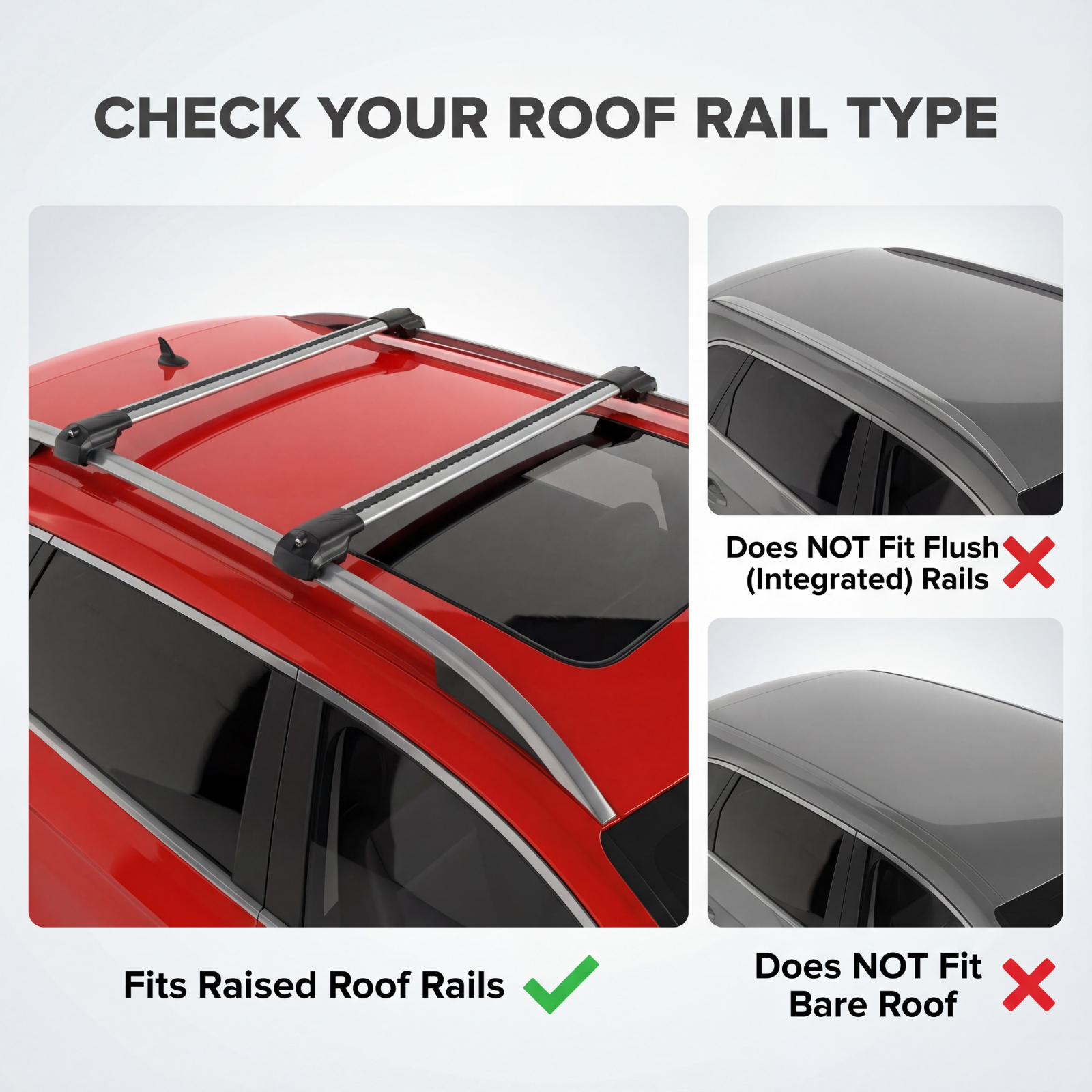 Subaru Forester (SJ) 2014-2018 TRX1 gray rail type compatibility guide