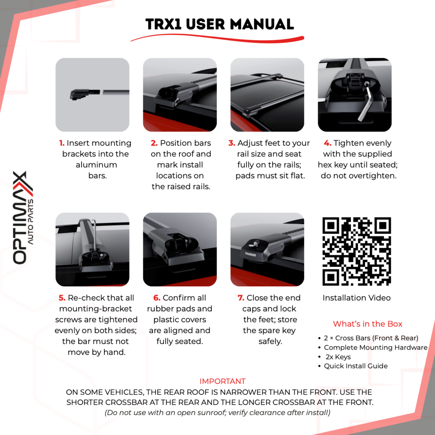Roof Rack Cross Bars for BMW X3 E83 2003-2010