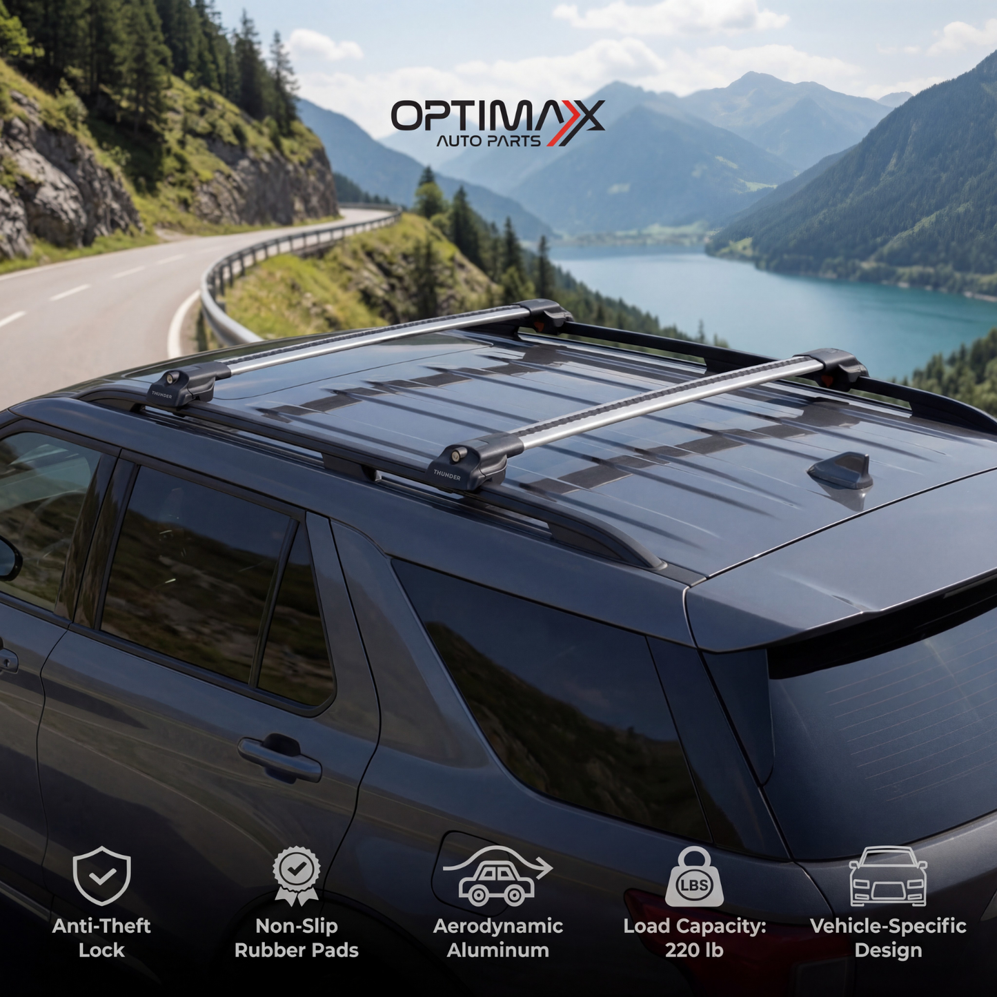 Honda Ridgeline 2017-2025 TRX1 gray installed on vehicle lifestyle