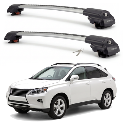 Lexus RX 350 / RX 450h 2010-2015 roof rack cross bars silver pair
