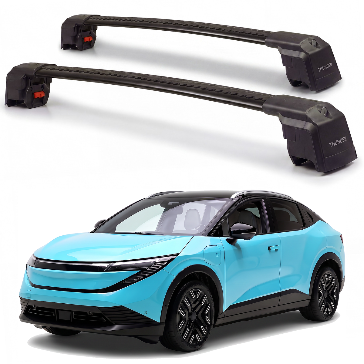 Nissan Leaf 2026-2027 roof rack cross bars black pair