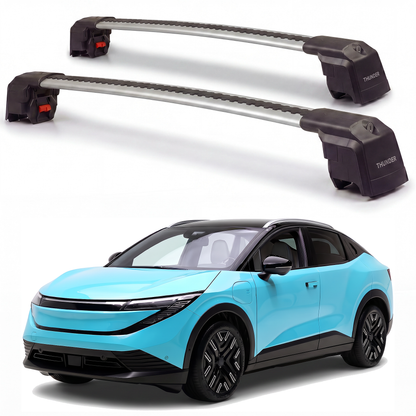 Nissan Leaf 2026-2027 roof rack cross bars silver pair
