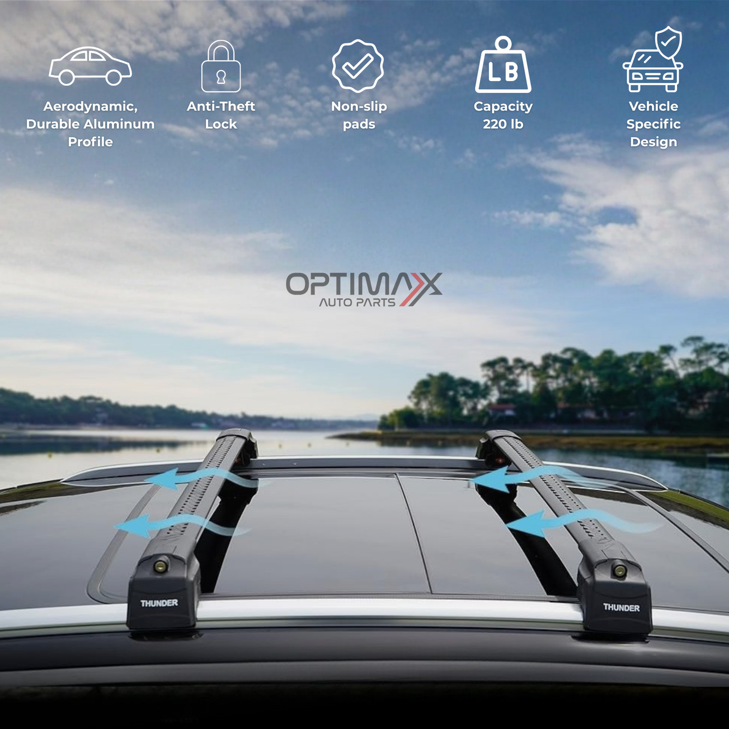 Roof Rack Cross Bars Fit for 2025 2026 Subaru Forester Sport Touring Hybrid