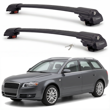 Audi A4 / S4 Avant 1998-2008 TRX1 black roof rack cross bars