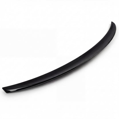 Optimax gloss black trunk lip spoiler studio product photo