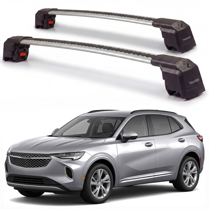 Buick Envision 2021-2027 roof rack cross bars silver pair