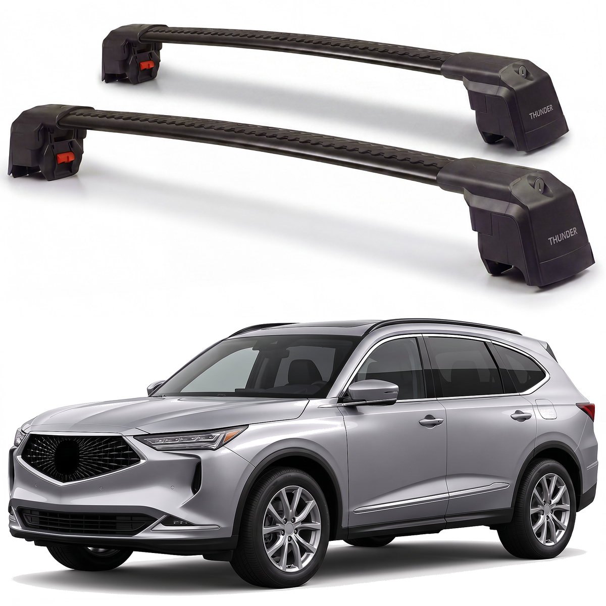 Acura MDX 2022-2026 roof rack cross bars black pair